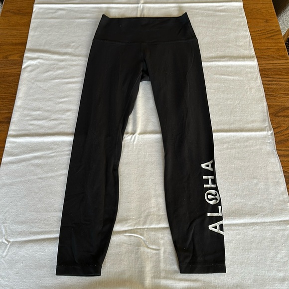 lululemon athletica Pants - Lululemon Align Pant 6 Black Aloha